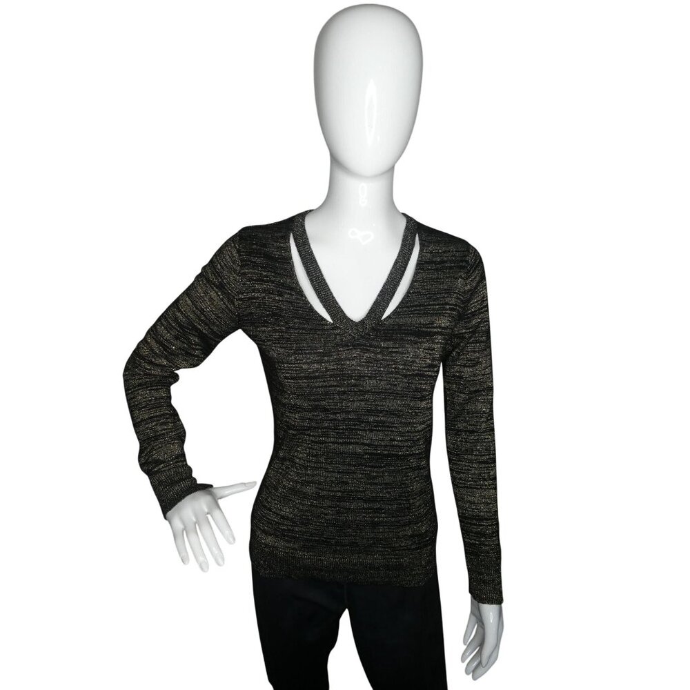 Carmen Marc Valvo‎ Women's Medium Gold Top Size M